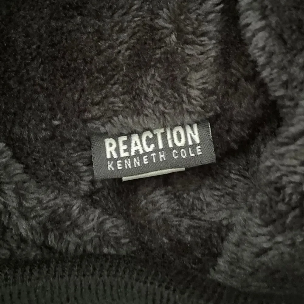 Reaction Kenneth Cole Men’s Beanie & Scarf Set Winter Knit Warm Cold Weather
